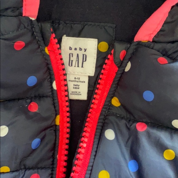 Baby Gap Polka Dot Puffer Jacket - Picture 2 of 5